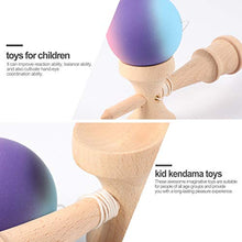 Load image into Gallery viewer, BESPORTBLE Kendama Wood Toy Mini Wood Catch Ball Cup and Ball Game Hand Eye Coordination Ball Catching Cup Toy for Children Kids Blue
