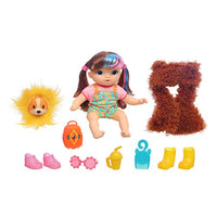 Littles by Baby Alive, Fantasy Styles Squad Doll, Little Harlyn, Safari Accessories, Straight Brown Hair Toy for Kids Ages 3 Years and Up (Amazon Exclusive)
