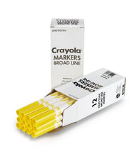 Load image into Gallery viewer, Crayola Yellow Markers, Broad Line Markers, 12 Count
