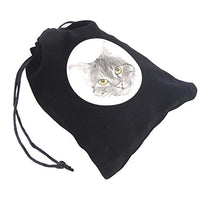Pinsofy Dice Bag, Delicate Rune Bag, Multiple Uses Manual Convenient for Jewelry Tarot Cards(5)