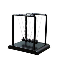 Load image into Gallery viewer, AIXICWXI Classic Newton&#39;s Cradle Balance Ball Black Newton Ball Physics Science Ornaments Smart Toys for Desk Home Decoration
