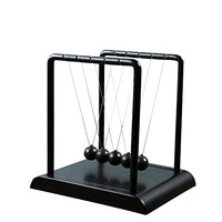 AIXICWXI Classic Newton's Cradle Balance Ball Black Newton Ball Physics Science Ornaments Smart Toys for Desk Home Decoration