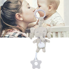 Load image into Gallery viewer, Rattle Toy, Baby Bed Stroller Plush Baby Soft Rattle Comforting Toy Mobile Plush Cartoon Newborn Educational Toys(Elephant)
