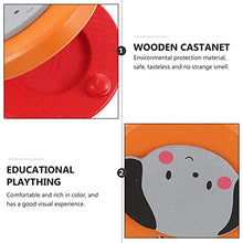 Load image into Gallery viewer, NUOBESTY 6pcs Castanets for Kids Wood Finger Castanets Handheld Percussion Musical Instrument Cartoon Castanet Machine for Music Rhythm Class Children Musical Toys
