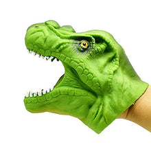 Load image into Gallery viewer, Dinosaur Hand Puppet, TPR Soft Glue, Simulated Tyrannosaurus Rex, Hand Puppet Toys, Role-Playing Gloves, Children&#39;s Toys (Green)
