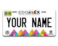 BRGiftShop Personalized Custom Name Mexico Edomex 6x12 inches Vehicle Car License Plate