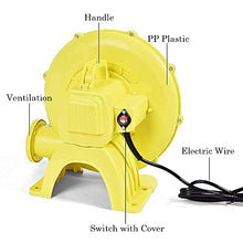 Load image into Gallery viewer, NWB Electric Air Blower Pump Fan,680W Commercial Inflatable Bouncer Blower-Convenient to Carry,for Inflatable Bounce House Jumper Bouncy Castle and Slides(Yellow)
