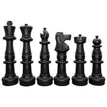 Load image into Gallery viewer, MegaChess Giant Plastic Chess Sets - Black and White - 5 Different Outdoor Giant Chess Sets from 1-Foot to 4 Feet Tall (37 inch King)
