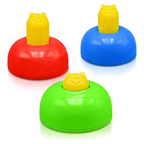 Playzone-fit Wack-a-Tag - Set of 3 Colorful Whack a Mole Pop Up Toys - Great Indoor & Outdoor Active Play Toys for Toddlers and Kids Ages 18 Months+