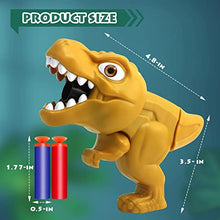 Load image into Gallery viewer, 4 Pack Dinosaur Toy Guns for Toddlers Age 3-5, Small Dino Blaster Toys for Boys 3 4 5 Years Old, Easy to Shoot Foam Dart Gun Set for Kids, Cool Birthday Gift Idea for boy
