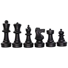 Load image into Gallery viewer, MegaChess Giant Plastic Chess Sets - Black and White - 5 Different Outdoor Giant Chess Sets from 1-Foot to 4 Feet Tall (25 inch King)

