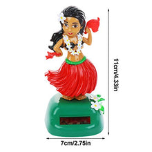 Load image into Gallery viewer, 1 Pack Hawaiian Solar Hula Shaking Head Doll Dancing Figure Toy Car Dashboard Hula Dancer Figurine Decoration Ornament (Red)
