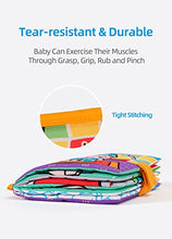 Load image into Gallery viewer, Jollybaby Baby Peek-a-Boo Cloth Books, Touch &amp; Feel Crinkle Soft Book for Babies, Infants &amp; Toddler Early Development Interactive Stroller Toys(Goodnight Baby)
