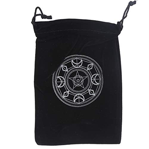GLOGLOW Tarot Bag, Thick Velvet Tarot Storage Bag Pouch Dice Bag Jewelry Pouch Playing Cards Coins Drawstring Bag(7)