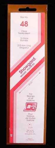 Showgard Strip Style Clear Stamp Mounts Size 48