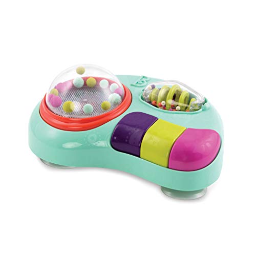 B. Toys  Whirley Pop  Lights & Music Station Baby Toy with Suction Cups  100% Non-Toxic and BPA-Free