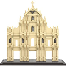 Load image into Gallery viewer, Lezi Macau Ruins of St. Paul&#39;s Arch Building Blocks Set (1387Pcs) Famous World Architecture Educational Toys Micro Bricks for Kids Adults (LZ8053)
