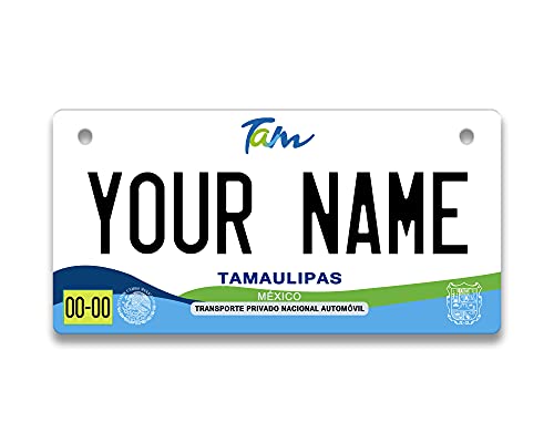 BRGiftShop Personalized Custom Name Mexico Tamaulipas 3x6 inches Bicycle Bike Stroller Children's Toy Car License Plate Tag