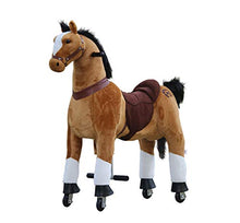 Load image into Gallery viewer, Medallion - My Pony Ride On Real Walking Horse for Children 5 to 12 Years Old or Up to 110 Pounds (Color Medium Brown Horse) for Boys and Girls
