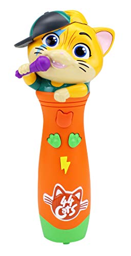 Smoby 44 Cats Microphone with 4 Music, Lights and Sounds, Recording Function + 5 Years 7600520126
