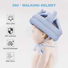 Load image into Gallery viewer, Baby Walking Baby Bumper Protect Hat Head Cushion Baby Infant Toddler Adjustable Safety Headguard Protective Harnesses Cap No Bumps Safety Bonnet Crawl Walk Playing for Age 6-36 Months
