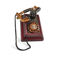 Animated Spooky Telephone (Colors Vary, 4.5 in x 7.75 in x 8 in H) Halloween Haunted Phone