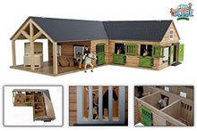 Load image into Gallery viewer, Kids Globe 1:24 Scale Horse Stable with 4 Boxes Storage and wash Box KG610211
