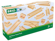 Load image into Gallery viewer, BRIO 33772 Special Track Pack | 50 Pieces of Wooden Tracks and Train Accessories for Kids Age 3 and Up
