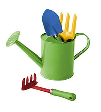 Load image into Gallery viewer, HearthSong Grow with Me Watering Can and Gardening Tools, with Trowel, Fork, and Hand Rake
