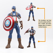 Load image into Gallery viewer, N/C Superhero Action Figures of PVC 9-Inch Toy Bend and Flexible Figure Collectible Model Gift (Blue)
