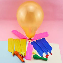 Load image into Gallery viewer, Toyvian Balloon Helicopter Toy DIY Plane Toy Propeller Aircraft Crafts Toy 12pcs Random Color
