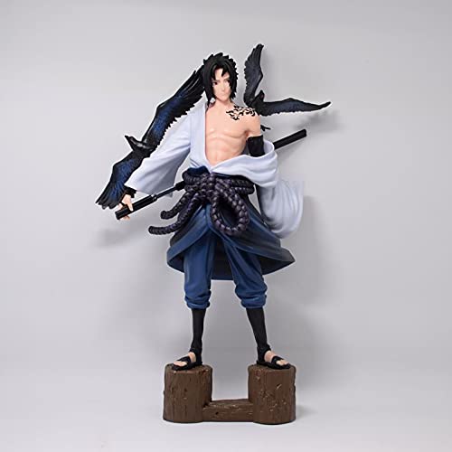 MADG Naruto Crow Curse Seal Sasuke Tattoo Sasuke Large Group Standing Posture Figure Figure Ornament Doll