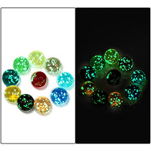 Load image into Gallery viewer, Wusteg 40 Pieces Luminous Doted Style Glass Marbles Glowing in The Dark Colorful Glass Marbles Glowing Marbles with Barrel for Kids Marble Game Fish Tank Decorations Home Decoration (10 Colors)

