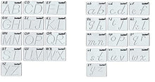 Load image into Gallery viewer, School-Rite Set of Beginning Giant Alphabet Transitional Manuscript Uppercase and Lowercase Templates
