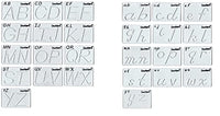 School-Rite Set of Beginning Giant Alphabet Transitional Manuscript Uppercase and Lowercase Templates