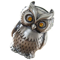 NUOBESTY Owl Shaped Coin Bank Cartoon Animal Piggy Bank Table Decoration Figurines
