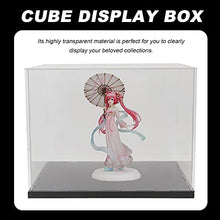 Load image into Gallery viewer, DOITOOL Clear Acrylic Display Box Assemble Countertop Case Cube Organizer Showcase for Action Figures Toy Collectibles Size L
