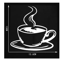 Load image into Gallery viewer, MDGCYDR Car Stickers Funny 13.613Cm Delicious Coffee Art Pattern Body Decor Car Stickers Vinyl Decals Black / Silver
