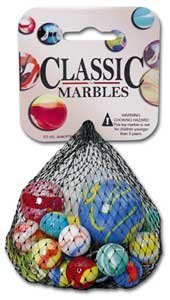 CLASSIC MARBLES by Mega Marbles 10 oz. NET Assorted Marbles