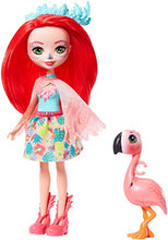 Load image into Gallery viewer, Mattel Enchantimals Fanci Flamingo Doll &amp; Swash Figure, 6-inch Small Doll, with Long Pink Hair, Wings, Removable Skirt, Headpiece, and Shoes, Great Gift for 3 to 8 Year Olds
