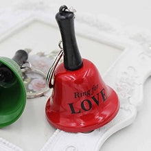 Load image into Gallery viewer, Toyvian 4pcs Hand Bell Keychain Metal Ring Bell Keyring Christmas Rattle Hanging Metal Bell Handbag Purse Backpack Keychain for Calling Attention Shaker Rattle
