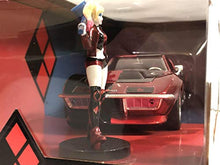 Load image into Gallery viewer, DC Comics 1:24 1969 Chevy Corvette Die-cast Car with 2.75&quot; Harley Quinn Figure, Toys for Kids and Adults
