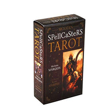 Load image into Gallery viewer, Huluda 78pcs Modern Spellcaster&#39;s Tarot Full English Tarot Cards Deck Family Board Game
