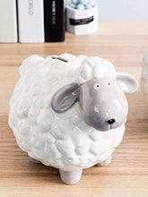 Load image into Gallery viewer, DSQK Originality Home Decoration Family Living Room Bedroom Desktop Piggy Bank Small Furniture Small Sheep Ceramic Piggy Bank
