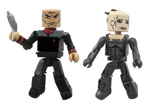 DIAMOND SELECT TOYS Star Trek Legacy Minimates Series 1 First Contact Captain Picard and Borg Queen Action Figure