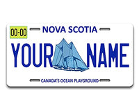 BRGiftShop Personalized Custom Name Canada Nova Scotia 6x12 inches Vehicle Car License Plate