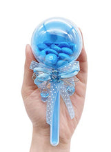 Load image into Gallery viewer, JC HUMMINGBIRD 12 Pieces Fillable Baby Rattle Party Favors, Blue with Decorative Bear &amp; Ribbon
