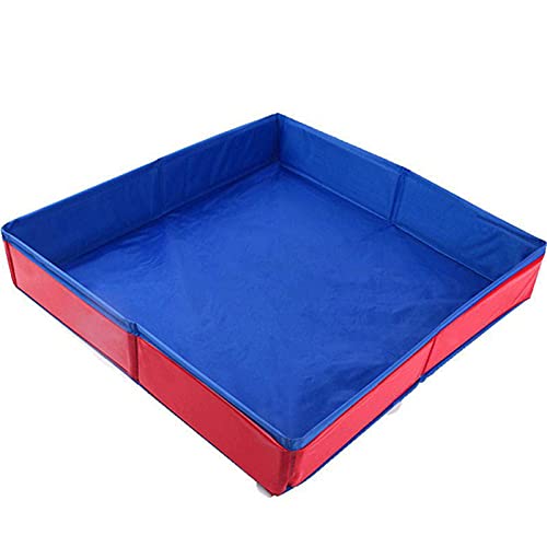 YSSWJD Foldable Sand Table, Oxford Cloth 18.918.9 Inch Children's Outdoor Sandbox Toys, Inflatable Portable Plastic Play Sandbox Gifts for Boys and Girls
