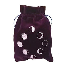 Load image into Gallery viewer, SNAHE Fortune-Telling 13x18cm Black Velvet Party Tarot Storage Bag Tarot Bag Divination Bag Oracle Card Bag(Purple)
