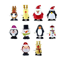 Load image into Gallery viewer, STOBOK 10pcs Christmas Wind Up Toys Reindeer Santa Penguin Snowman Wind up Stocking Stuffers Christmas Party Favors for Kids
